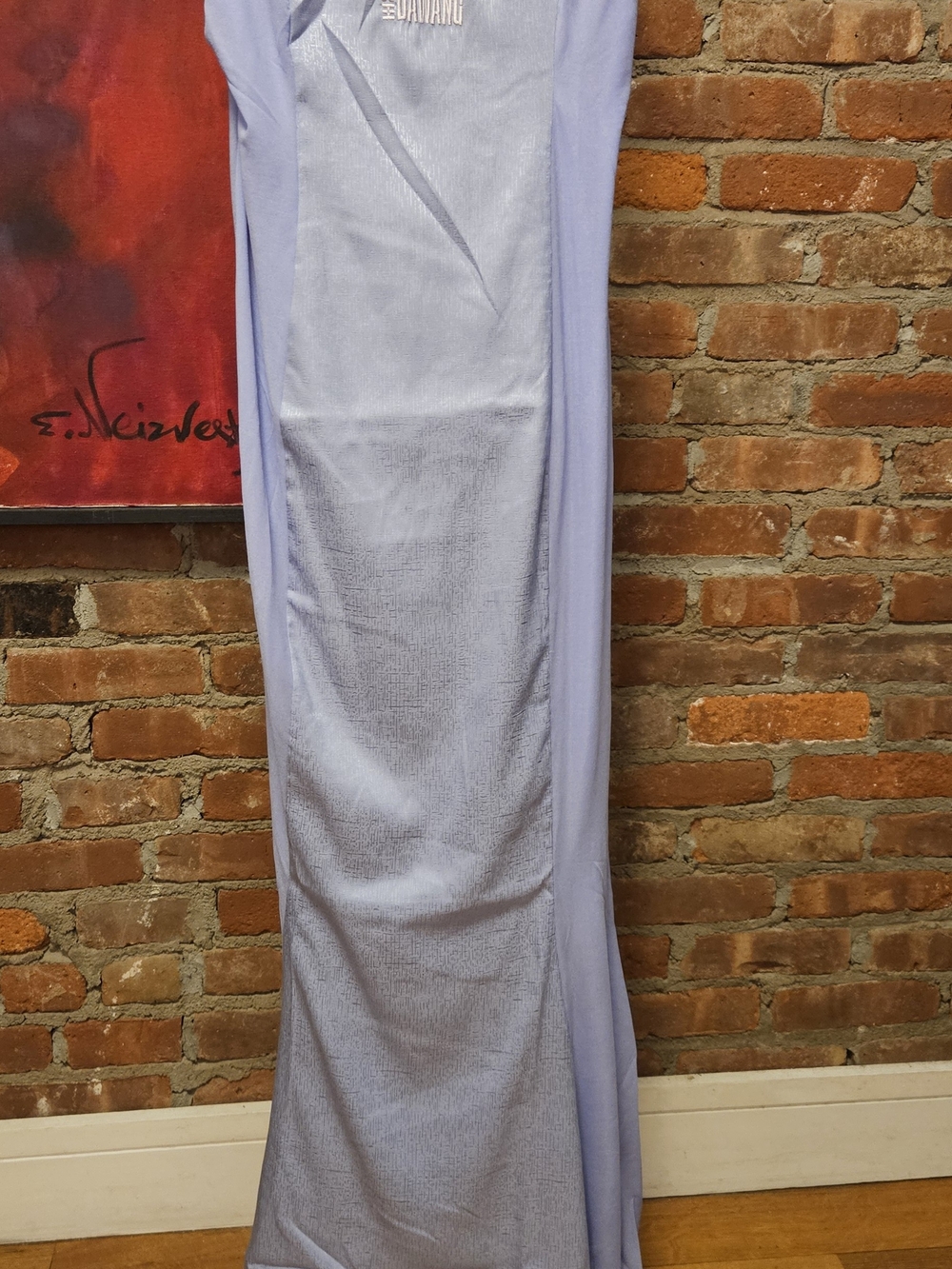 Lavender Maxi Dress with Sleek Silhouette & Center Back Low Waist Butterfly Hook